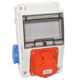 Ipari doboz szerelt 1x5P16A+2x230V