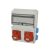 Ipari doboz szerelt 2x5P16A+4x230V