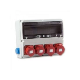 Ipari doboz szerelt 2x5P16A+2x5P32A+2x230V