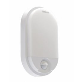   Led oldalfali lámpa 15W ovális mozgásérzékelős natúrfehér IP54