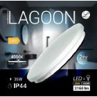 Led lámpa 36 W-os ø350 mm kerek natúr fehér IP44-es