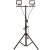 LED Reflektor Slim SMD 2x30W NW 4000K 2 fej Tripoddal