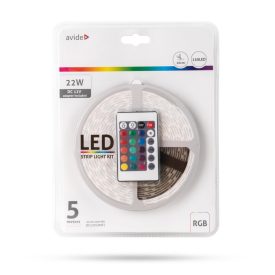 LED Szalag Bliszter 12V 7.2W SMD5050 30LED RGB IP65 5m