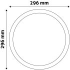 Avide LED Beépíthető Kerek Mennyezeti Lámpa ALU 24W CW 6400K