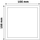 Avide LED Beépíthető Négyzetes Mennyezeti Lámpa ALU 12W CW 6400K