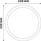 Avide LED Beépíthető Kerek Mennyezeti Lámpa Műanyag 24W NW 4000K
