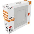 Avide LED Beépíthető Négyzetes Mennyezeti Lámpa ALU 6W NW 4000K