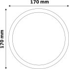 Avide LED Beépíthető Kerek Mennyezeti Lámpa Műanyag 18W WW 3000K
