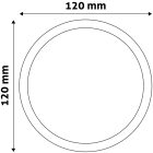 Avide LED Beépíthető Kerek Mennyezeti Lámpa ALU 6W WW 3000K