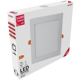   Avide LED Beépíthető Négyzetes Mennyezeti Lámpa ALU 18W WW 3000K