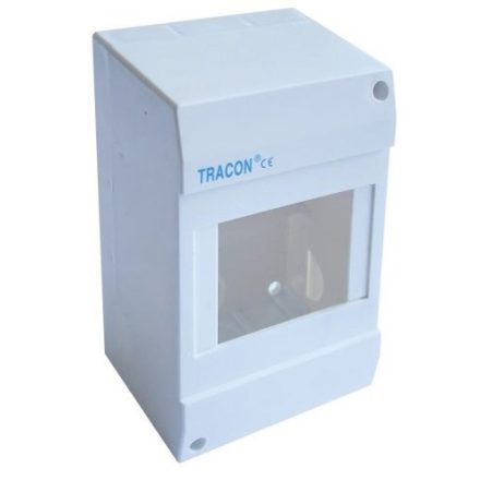 Kiselosztó 1x4 mod. ajtó nélküli, Tracon FK.