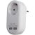 Hálózati Adapter 1 Földelt Aljzat és 2 USB (össz. 2.1A) Fehér