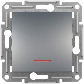 Asfora egypólusú kapcsoló jelzőfénnyel