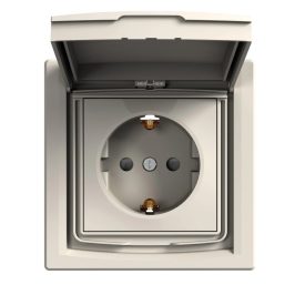 Asfora csapfedeles dugalj (IP44)