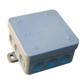 Kötődoboz 75x75x40mm IP54 szürke