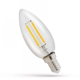Led izzó 5W melegfehér gyertya filament