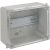 Kötődoboz 160x135x70mm IP65 DIN-sínnel 