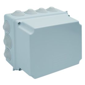 Kötődoboz 220x170x140 magasított IP55 szürke