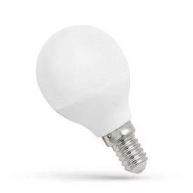 Led izzó 8W melegfehér miniglobe