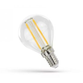 Led izzó 6W melegfehér miniglobe filament